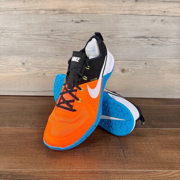Nike Metcon OG Total Orange Blue Lagoon Mens Size 12 Black White